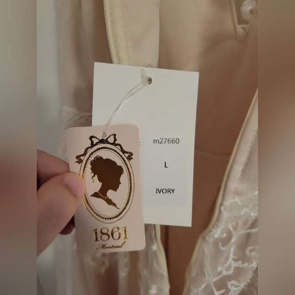 Ivory Lace Gown - Picture 4 of 4